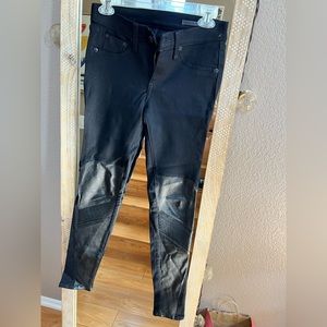 Rag and bone, leather legs.